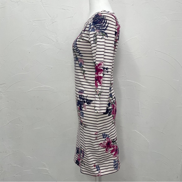Joules Riviera Harvest Floral Plum Stripe Dress - Picture 6 of 16